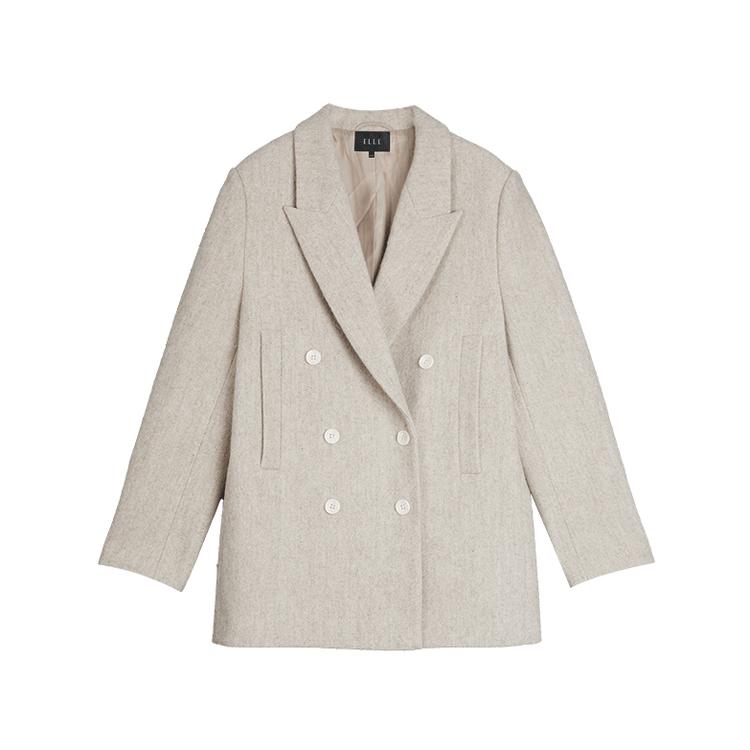 ELLE French Elegant Versatile Suit Women suits Beige EX49937