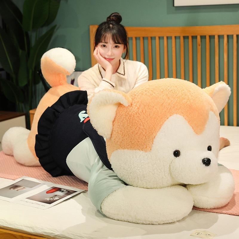 Large Couple Husky Doll Plush Toy Dog Doll Girl Sleeping Soothing Pillow Muppet Doll