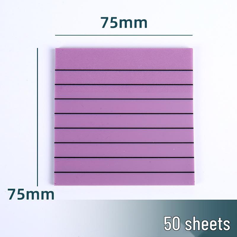 Transparent Colored PET Sticky Notes - Reusable, See-Through, Fluorescent Index Stickers