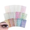 Hot Sale Round Multi-color Rhinestone Stickers Eye Face Temporary Diamond Stickers for Party Stage Makeup Decoration