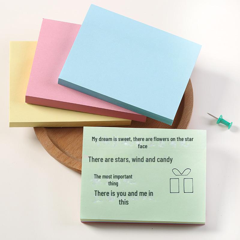 Colorful Large Sticky Notes – Creative Office & Student Stationery, Tearable and Strong Adhesive Note Pads