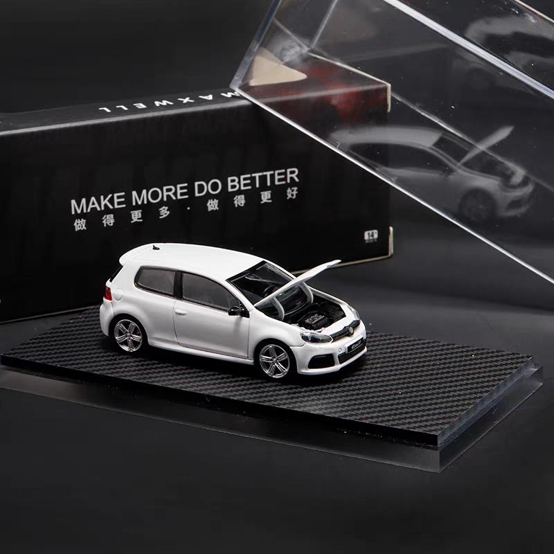 RUNTB1 Maxwell 1:64 VW Golf R GTI MK6 6th Gen Show Edition Fin Diecast Alloy Model Car High Simulation Collectible Vehicle Perfect Gift
