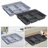 Felt Drawer Organizer Tray Container Space Saving Multifunctional Separator 6 Grids for Cabinets Tabletop Toys Jewelry Makeup
