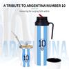 Argentina Kapitán Č.10 Styl Vakuově Izolovaná Láhev na Yerba Maté, Kávu, Vodu, Čaj, 32oz, Bez BPA