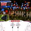 Solar Powered Star Branch Outdoor Stake Lights for Garden Yard Pathway Waterproof Decorative Landscape Lighting Set of 2