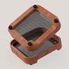Wooden Desktop Risers for Power Button Wood Texture Heat Dissipation NonSlip Protective Base