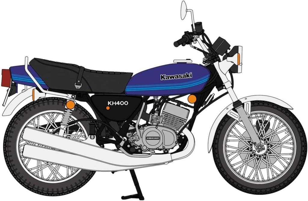 Hasegawa Kawasaki Plastikmodellbausatz 21772 1/12 KH400-A6 (Motorrad)