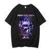 Hochwertiges Baumwoll-T-Shirt mit kurzen Ärmeln Maillot Jul T-Shirt Herren Grafik Y2k Tees Tops Kleidung Harajuku Grafik Lässiges T-Shirt
