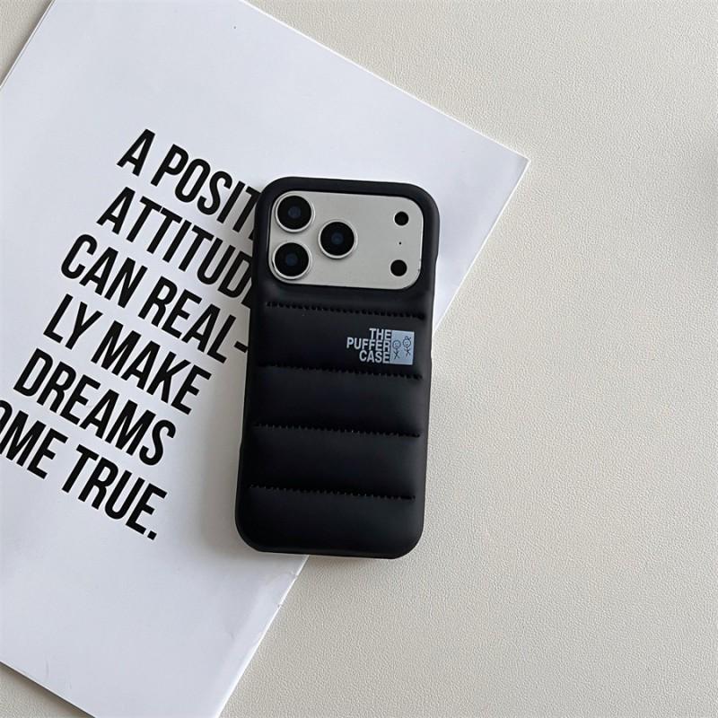 Custodia imbottita stile piumino per telefono IPhone 17 Air Pro Max Cover posteriore in PU antiurto in più colori