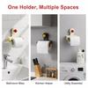 Punch-Free No Installation Tools Toilet Paper Holder Modern Wall Mount Bathroom Tissue Storage Rack
