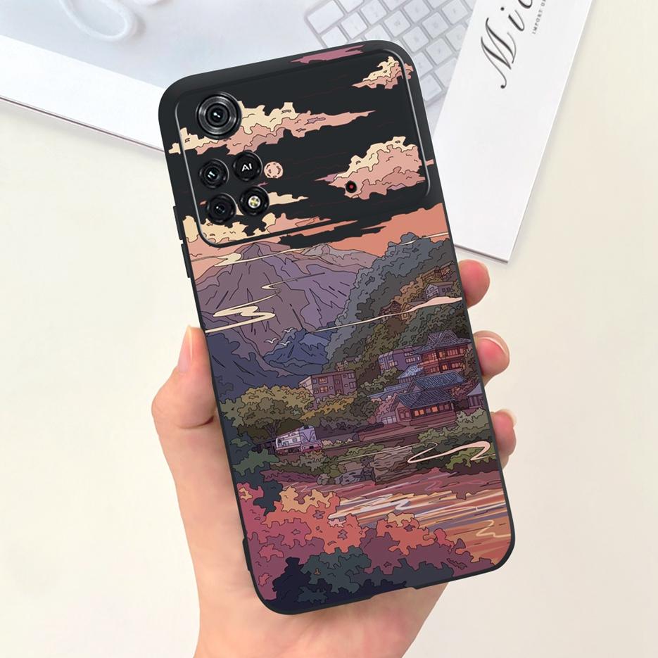 For Xiaomi Poco M4 Pro 4G Case New Fashion Cartoon Cover Soft Silicone Phone Case For Xiaomi Poco M4 Pro PocoM4 5G Fundas Bumper