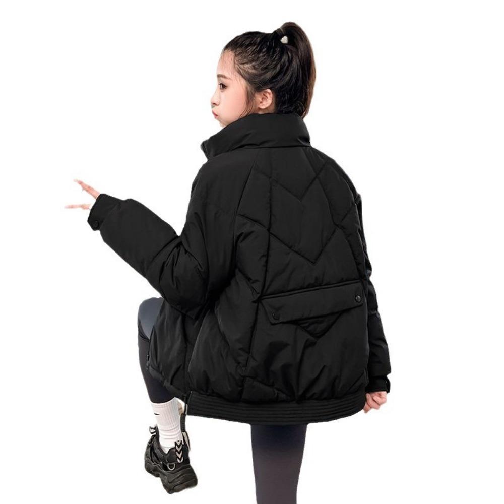 The new versatile down cotton-padded jacket with a loose stand-up collar and thickened coat in the Korean style is trendy