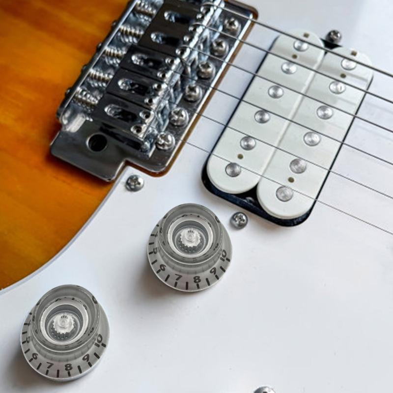 Guitar Effect Button Control Tuner Knobs Replacements Turning Knobs Guitar Potentiometer Knobs Jazzes Guitar Bass Knobs