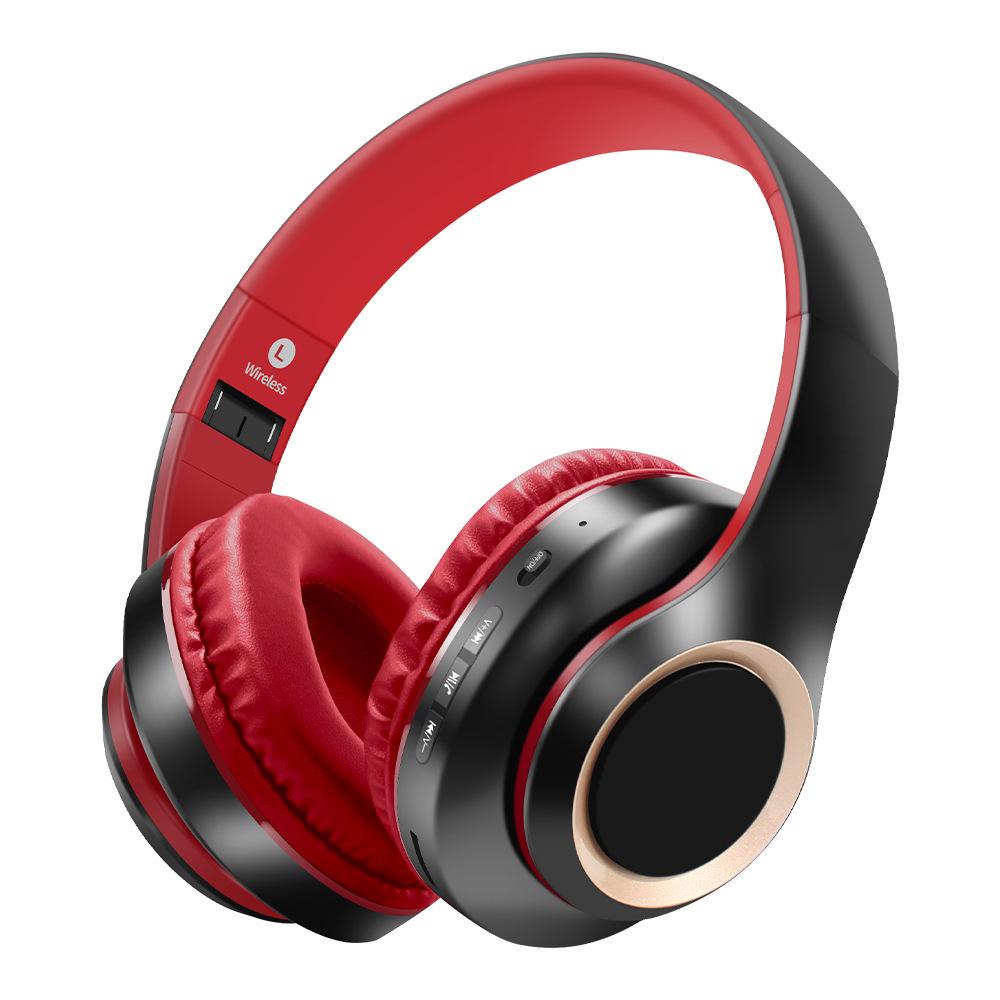 Head-mounted Bluetooth Wireless Headphones with Large Earcups, Retractable Metal Design, Matte Finish, New Private Mold
