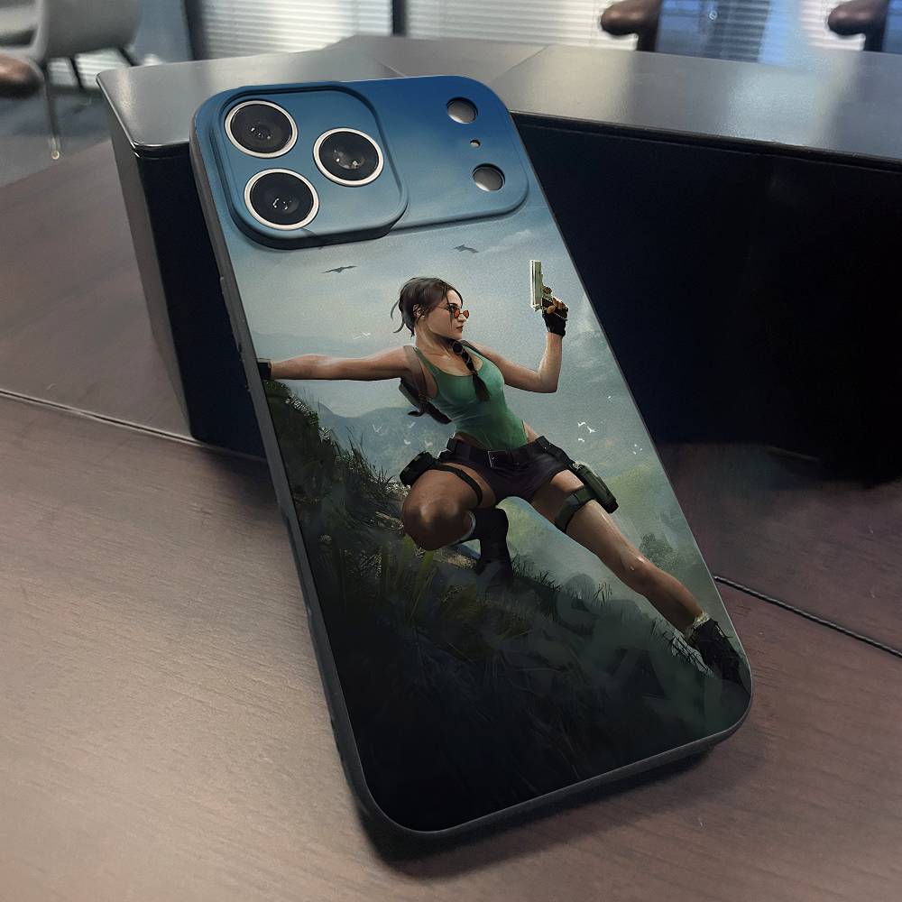 

L-Lara C-Croft Phone Case For iPhone 15,16,17,13,14,11,12,Pro,Max,Plus,E,Air,Mini Protect Shell iPhone14Plus