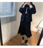 Korean Retro Denim Jacket for Women - Loose Fit, Large Size, Dark Wash, Spring & Autumn 2024