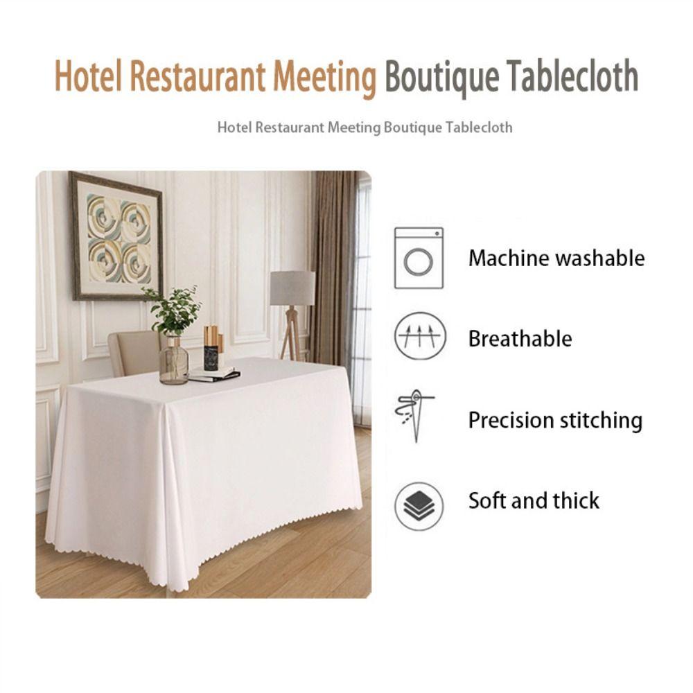 Rectangle Table Cloth Cover Solid Color Table Cover Hot Tablecloth  Home Banquet Wedding