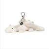 Hemelse Draak Pluche Speelgoed Sleutelhanger 67cm Wit Zacht Schattig Poppetje