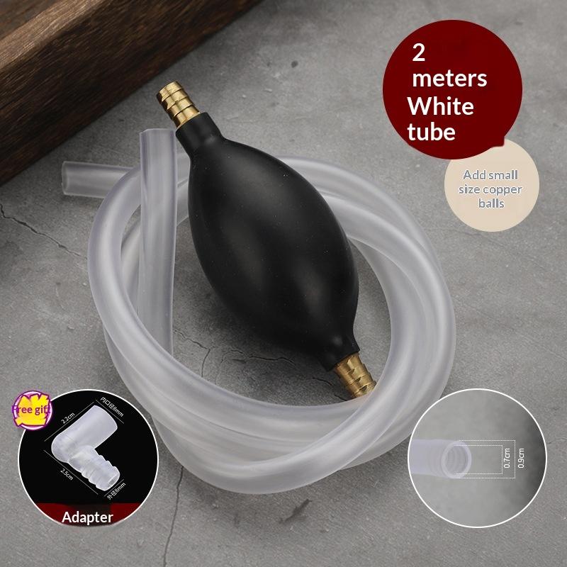 Universal Car Fuel Transfer Pump Hand Siphon Pvc Hose For Gas Oil Durable Manual Suction Liquid Extractor Auto Accessory