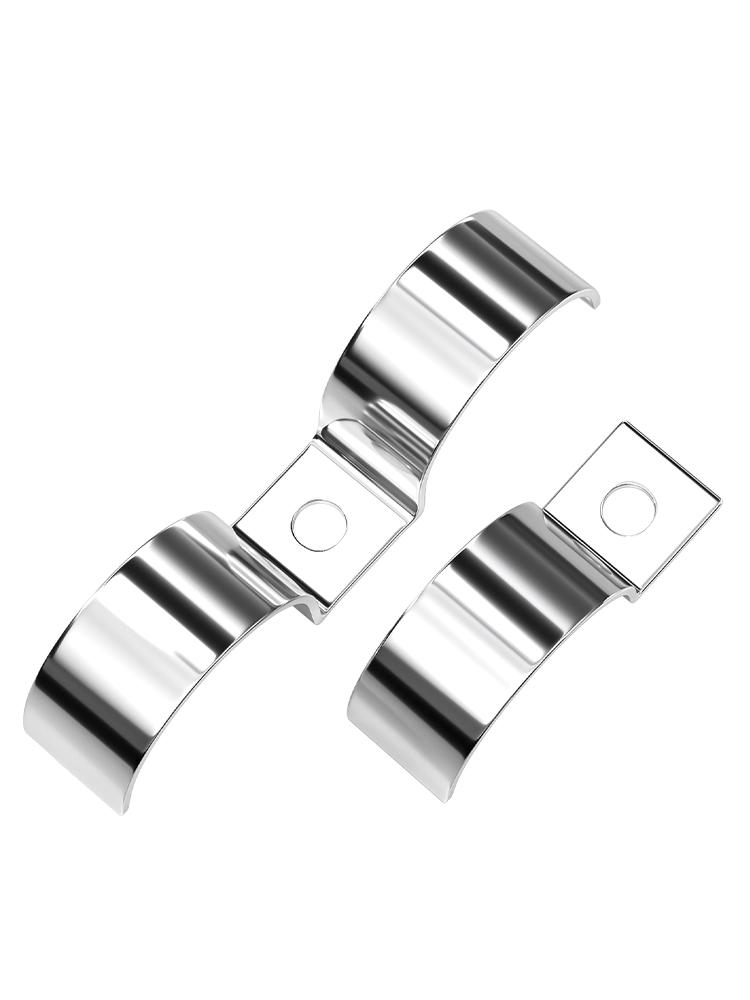 304 Stainless Steel P-Type Pipe Clamp: Single-Sided, Single Hole, Half Clip, Double Pipe, & Water Pipe Clamp.