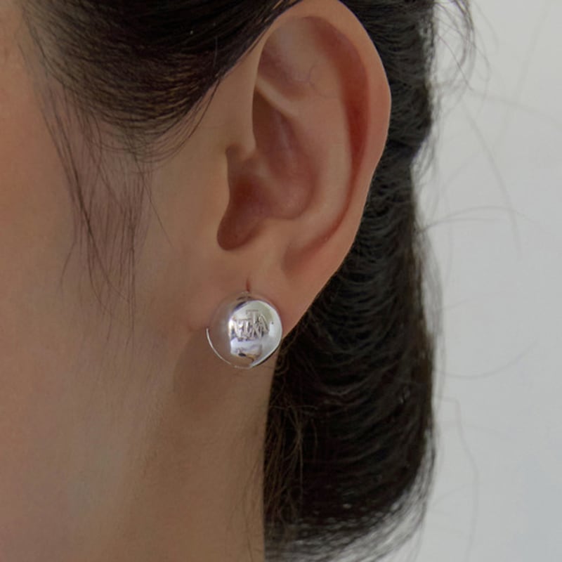 

TATIANA (925 Silver) Emblem Circle One-Touch Earrings EC1963 Gold Plated