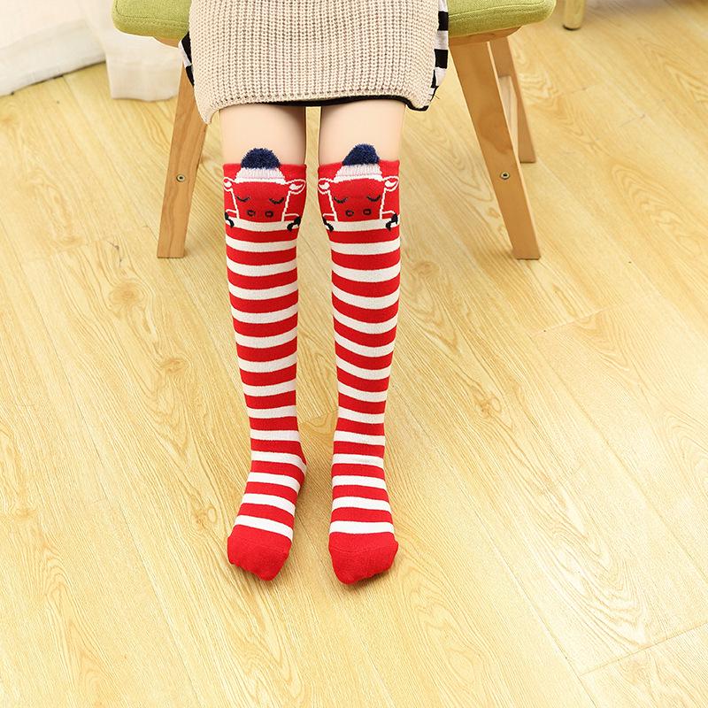 

Детские хлопковые носки до середины икры с 3D мультяшным рисунком – Весна и Осень, Высокие носки выше колена для мальчиков и девочек One Size, Sock Length ~42cm, Fits Ages 3-12