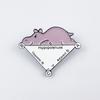 Creative Animal Brooch: Cute Hippopotamus & Turtle Badge for Clothing or Backpack