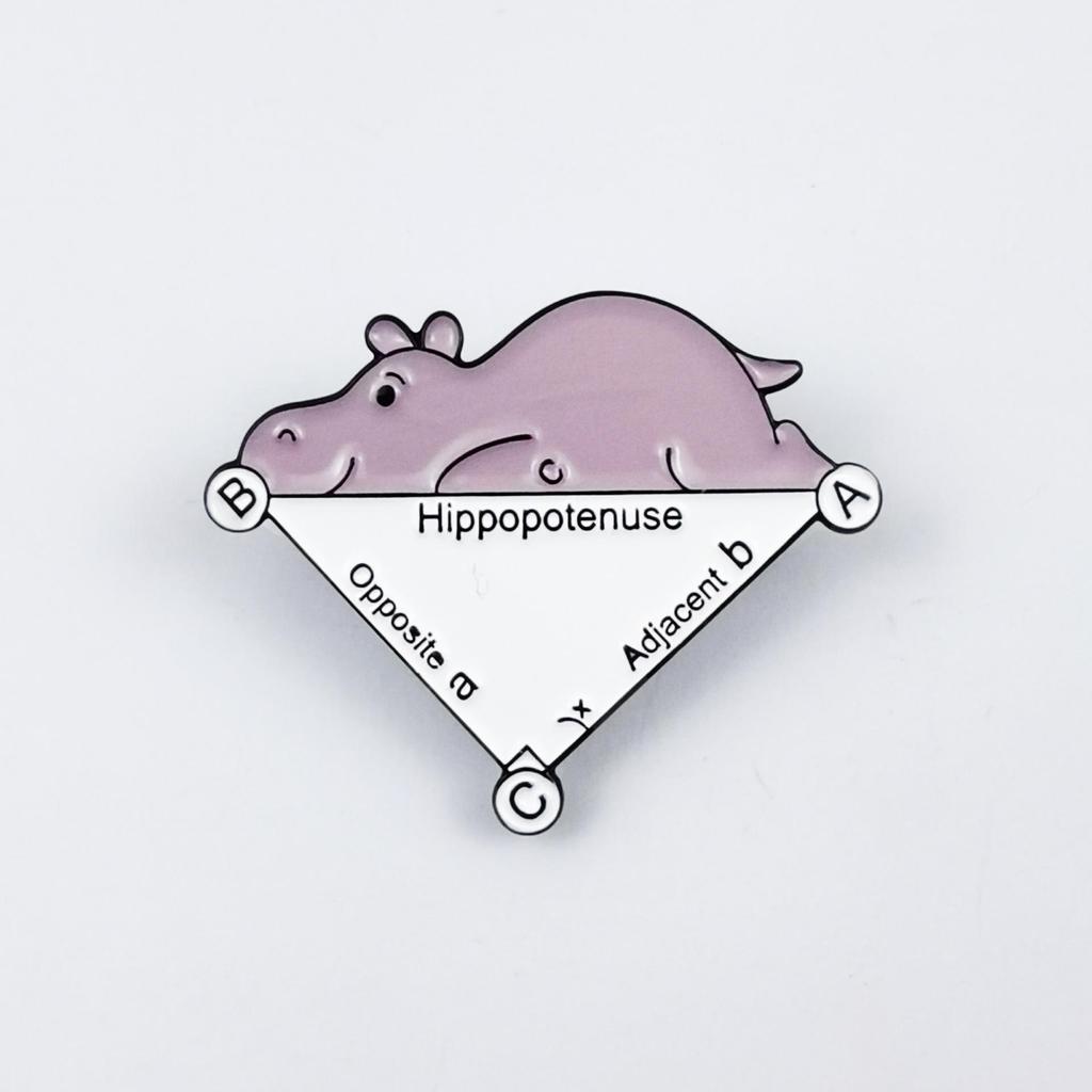 Creative Animal Brooch: Cute Hippopotamus & Turtle Badge for Clothing or Backpack