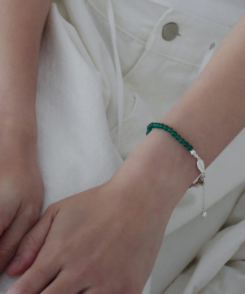 Chorock Dot Bracelet (Green Onyx)