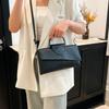 Fashion Splicing Design Snake Pattern Women Casual Single Shoulder Square Bag For Casual Daily Use