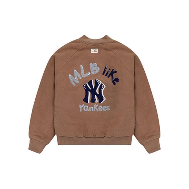 MLB New York Yankees Baseball Jerseys Unisex Brown Baseball Collar Moderate Straight Fit 3AJP16016-50BGD