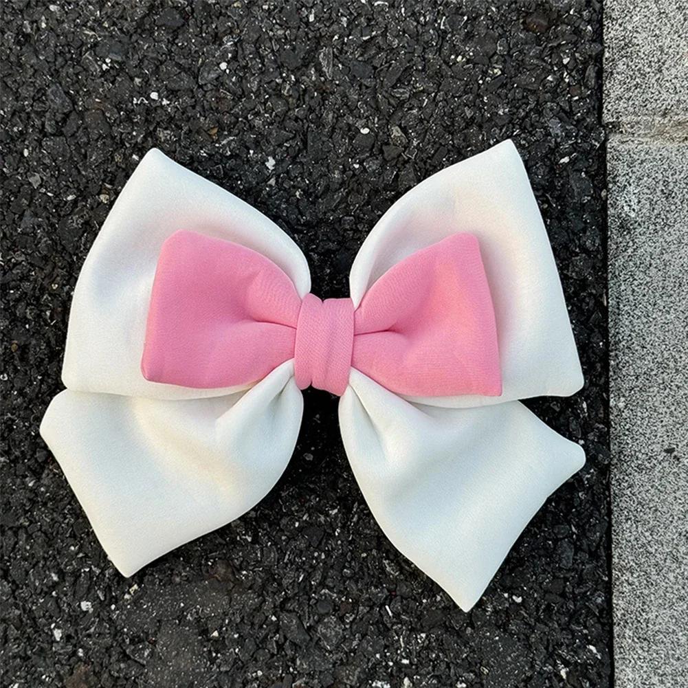 Motorcycle Helmet Decoration 3D Dual-color Bow Electric Bike Helmet Accessories for Car Body Decoration Bowknot For Girl Women