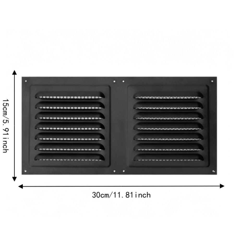1pcs Stainless Steel Gable Vent Cover 12x6 Inch Air Grille Louvered For Kitchen Ventilation