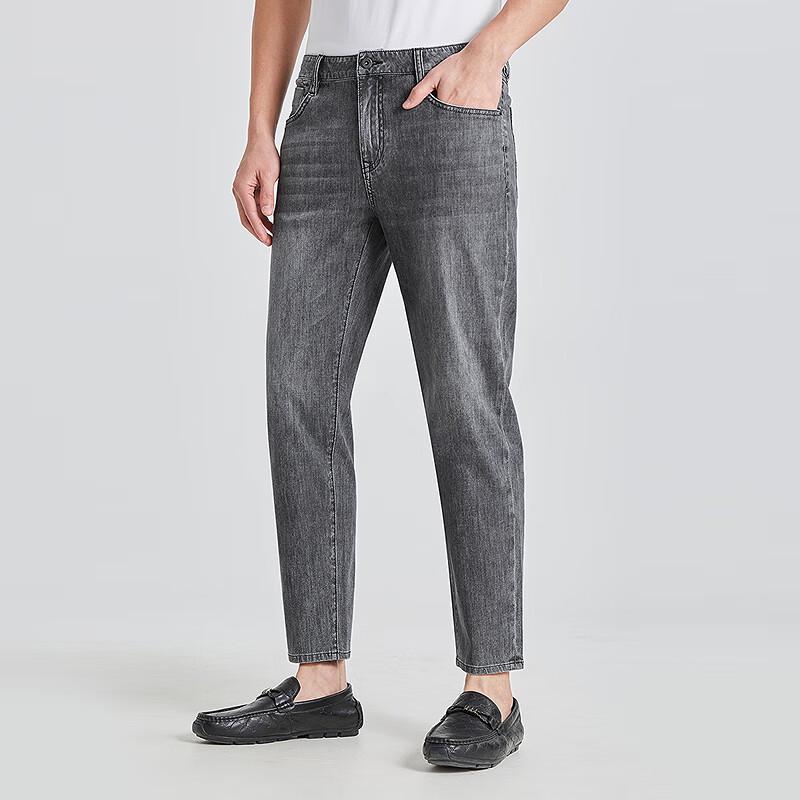 LILANZ Men's Slim Fit Mid-Rise Cropped Air-Conditioned Jeans