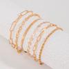 Accessories, Creative Geometric Twist Multi-layer Stacked Bracelet, Personalized Snake Bone Chain Bracelet Six-piece Set