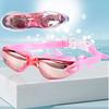 Professional Competition Swim Goggles Silicone PC Lens Anti-Fog Waterproof UV Protection Wide View Adjustable Lightweight