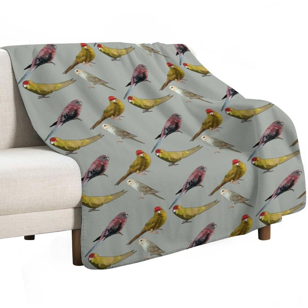 Vogelmotiv Kuscheldecke Pflegeleicht Gemütliche Decke für das Sofa
