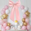 Satin Ribbon Bow Tie Wall Decoration Giant Bow Ribbon Decor Large Ribbon Hanging Bowknot for Birthday Party Backdrop Wall Decor