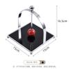 Metal Upright Square Tissue Box with Ball, Hotel Restaurant Decoration Napkin Holder, Wet Wipe Dispenser, Scandinavian Style