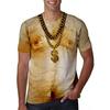 Sexy,Funny,Unrestrained Pattern Printed Men's T-shirt With Street Elements Round Neck Fashion Plus Size