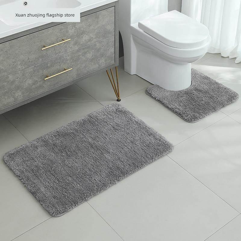 Badezimmer Saugfähige Fußmatte Badezimmer Toilette U-förmige Matte Badezimmereingangstür Rutschfeste Pedalmatte Toilettenteppich