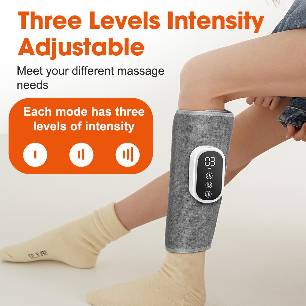 Electric Heated 360° Leg Massager Warm Wireless Air Pressure Massager Airbag Compresstion Relax Foot Calf Muscle Relieve Fatigue