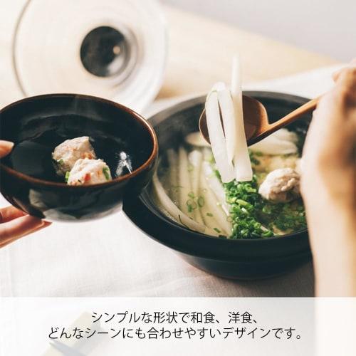 HARIO Earthen Pot No. 9 with Glass Lid 3000ml GDN-255-B Black