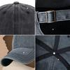Washed denim baseball cap, spring and summer glossy board versatile cap, men's and women's retro baseball cap