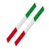 Italienische Flagge Aufkleber Dekorative Stoßfängeraufkleber Klebend Motorradgrafiken 3D Karosserieaufkleber für Fahrzeuge Lastwagen Limousinen