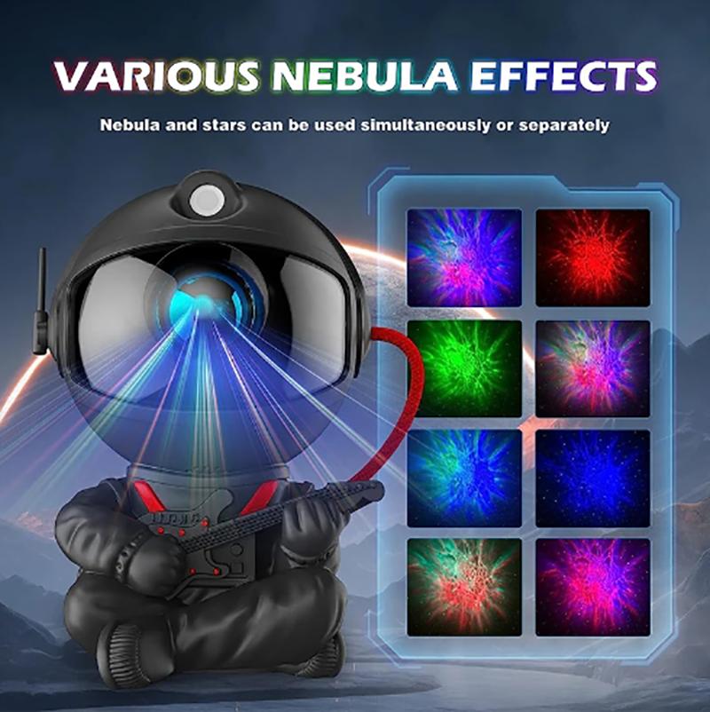 

Astronaut Starry Sky Projection Light Full of Stars Ambient Light Spaceman Laser Nebula Water Ripple Bedroom Projection Light
