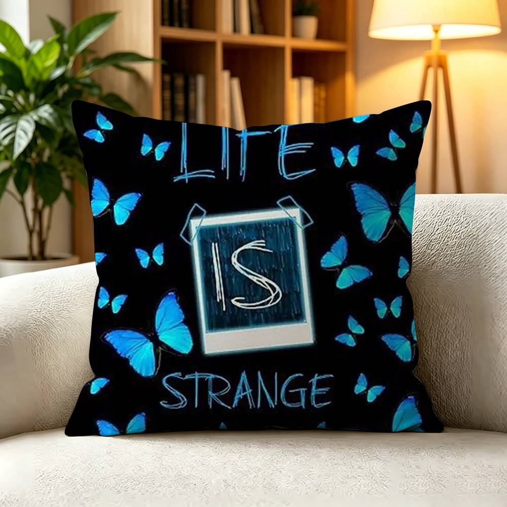 CClassic Game Life is Strange Pillow Case Square DoubleSided Sofa Cushion Cover Bedroom Bedside Pillow