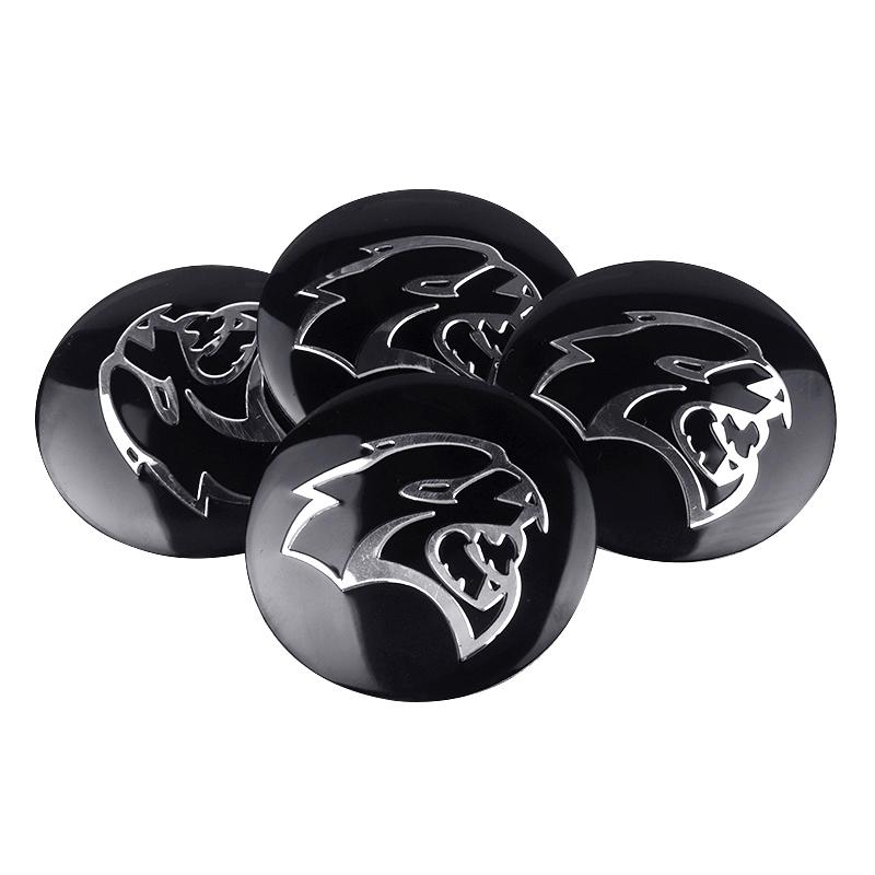 56MM 4Pcs Car Wheel Center Hub Cap For Dodge Durango Caliber Dakota Neon SXT Nitro Ram1500 Viper Badge Covers Sticker Accessorie