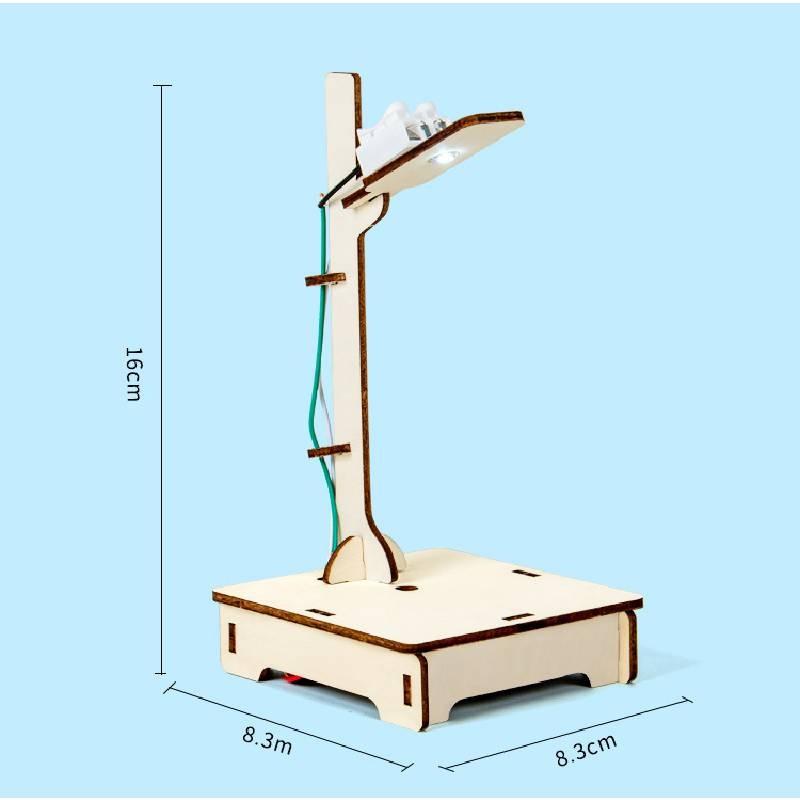 Science Diy Voiceactivated Wooden Street Light With Educational Materials For Kids