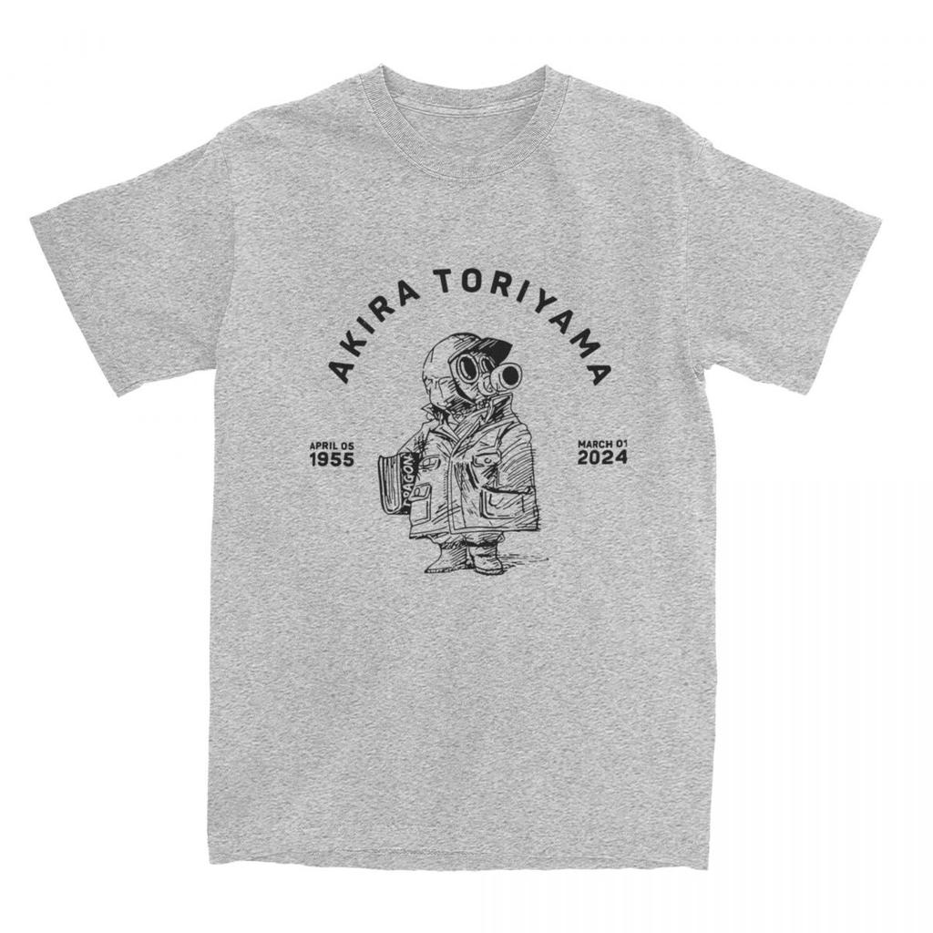 RIP Akira Toriyama 1955  2024 TShirts Men Cool Pure Cotton Tee Shirt Round Collar Short Sleeve T Shirt Plus Size Clothes